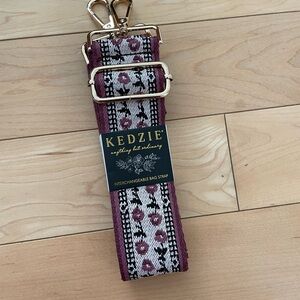 Kedzie Interchangeable Bag Strap - Purple and Black